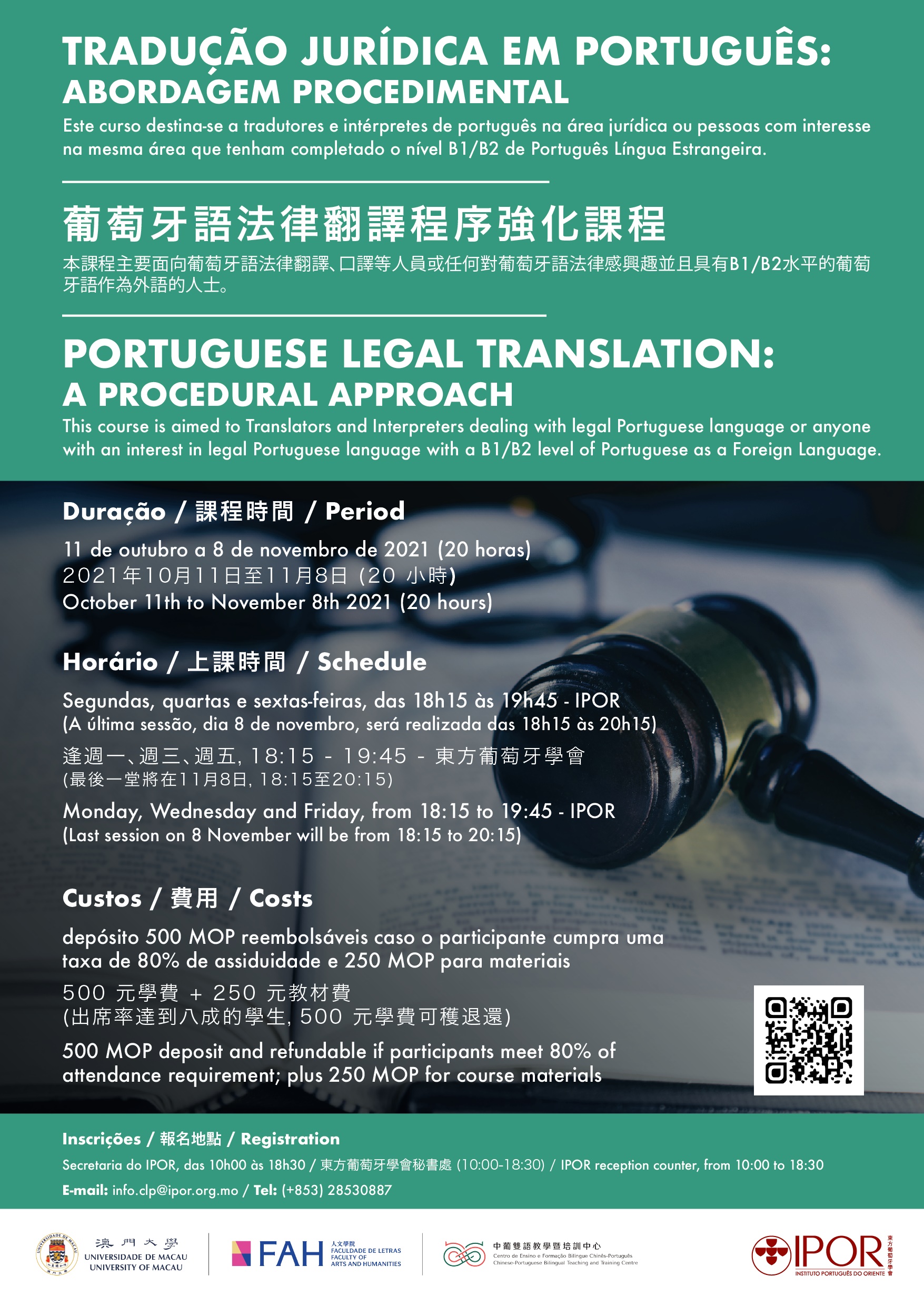 Translation from Portuguese - Monday, Tuesday, Wednesday, Thursday